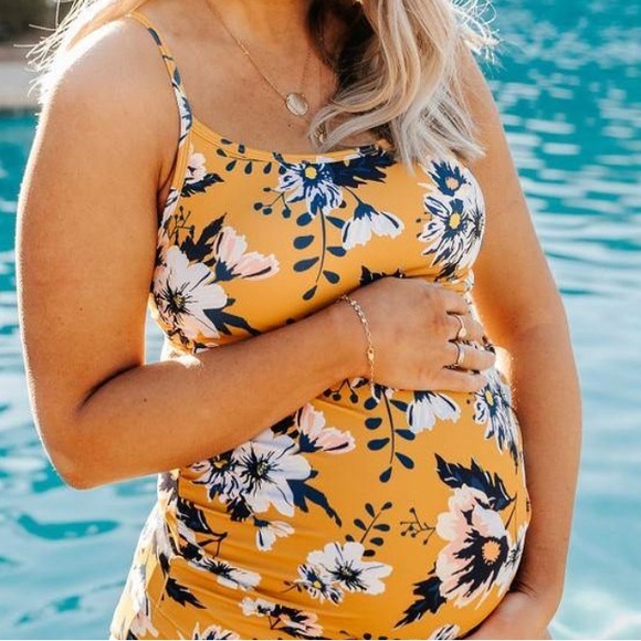 Senita Athletics Other - NWT Senita Floral Maternity Tankini Top Swimsuit